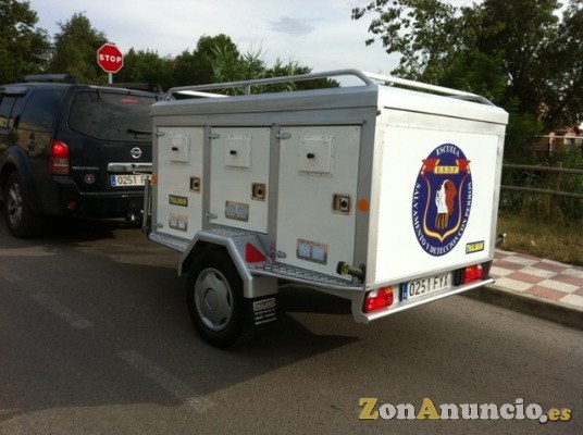 Remolque de aluminio para perros de razas grandes